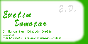 evelin domotor business card
